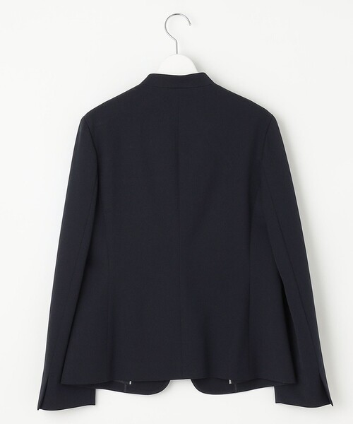 J.PRESS(ジェイプレス)の「【洗える】T/Rアルガンシルク ノーカラー ジャケット(ノーカラージャケット・レディース・ネイビー系/ブラウン系/ライトグレー系・T13/T15)」の12枚目の写真