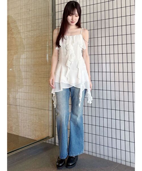 MERCURYDUO（マーキュリーデュオ）の「ローファーサイドゴアショートブーツ（ブーツ・レディース・ダークブラウン/ブラック・36/38）」の6枚目の写真