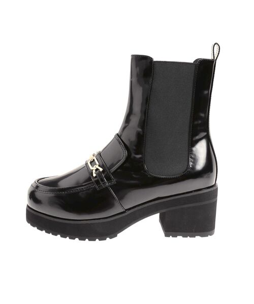 MERCURYDUO（マーキュリーデュオ）の「ローファーサイドゴアショートブーツ（ブーツ・レディース・ダークブラウン/ブラック・36/38）」の12枚目の写真