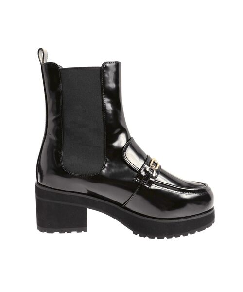 MERCURYDUO（マーキュリーデュオ）の「ローファーサイドゴアショートブーツ（ブーツ・レディース・ダークブラウン/ブラック・36/38）」の13枚目の写真