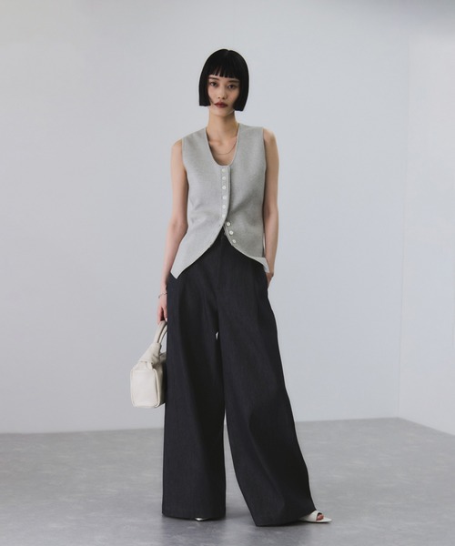 ADAM ET ROPE ツイストシームワイドデニム セール】ツイストシームワイドデニム（デニムパンツ）｜ADAM ET ROPE