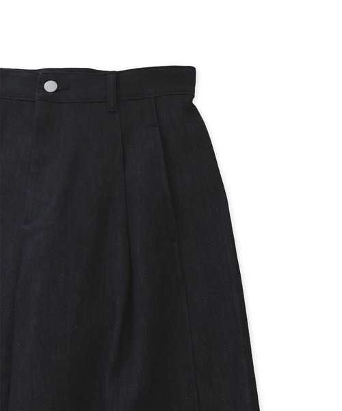 ADAM ET ROPÉ アダムエロペ バックタックワイドデニム　ブルー ADAM ET ROPE'｜【サステナブル】バックタックワイドデニム