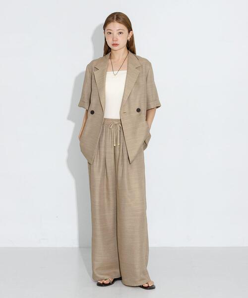 URBAN RESEARCH Sonny Label(アーバンリサーチサニーレーベル)の「メッシュイージーワイドパンツ(その他パンツ・レディース・ベージュ/アイボリー・36/38)」の19枚目の写真