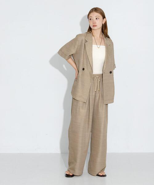 URBAN RESEARCH Sonny Label(アーバンリサーチサニーレーベル)の「メッシュイージーワイドパンツ(その他パンツ・レディース・ベージュ/アイボリー・36/38)」の20枚目の写真