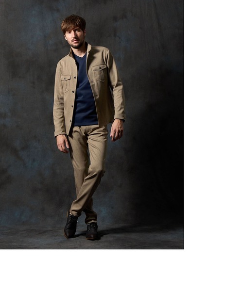 HIDEAWAYS NICOLE（ハイダウェイニコル）の「ウールライク５ポケットパンツ（その他パンツ・メンズ・グレー/ブラック/ベージュ・LARGE/MEDIUM/X-LARGE/SMALL）」の4枚目の写真