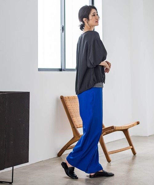 la.f…（ラエフ）の「【WEB限定】バルーンスリーブブラウス≪手洗い可能≫（シャツ/ブラウス・レディース・チャコールグレー/ライトグレー・9号/11号）」の21枚目の写真