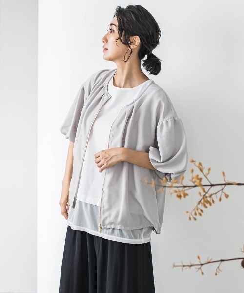 la.f…（ラエフ）の「【WEB限定】バルーンスリーブブラウス≪手洗い可能≫（シャツ/ブラウス・レディース・チャコールグレー/ライトグレー・9号/11号）」の20枚目の写真