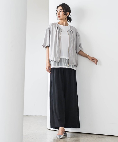 la.f…（ラエフ）の「【WEB限定】バルーンスリーブブラウス≪手洗い可能≫（シャツ/ブラウス・レディース・チャコールグレー/ライトグレー・9号/11号）」の16枚目の写真