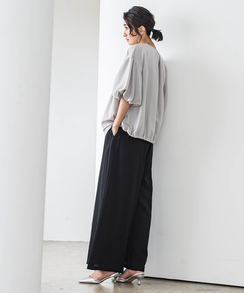 la.f…（ラエフ）の「【WEB限定】バルーンスリーブブラウス≪手洗い可能≫（シャツ/ブラウス・レディース・チャコールグレー/ライトグレー・9号/11号）」の15枚目の写真