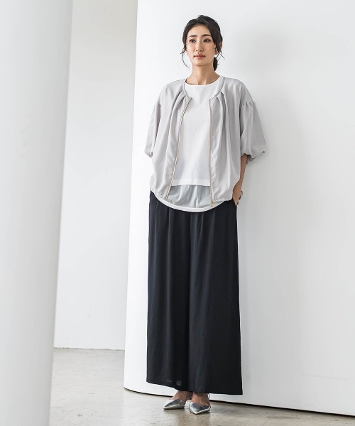 la.f…（ラエフ）の「【WEB限定】バルーンスリーブブラウス≪手洗い可能≫（シャツ/ブラウス・レディース・チャコールグレー/ライトグレー・9号/11号）」の12枚目の写真