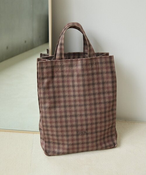 Whim Gazette(ウィムガゼット)の「【Hoaw.×Sampoコラボアイテム】 TOTE(トートバッグ・レディース・グレー/ブラウン・FREE)」の4枚目の写真