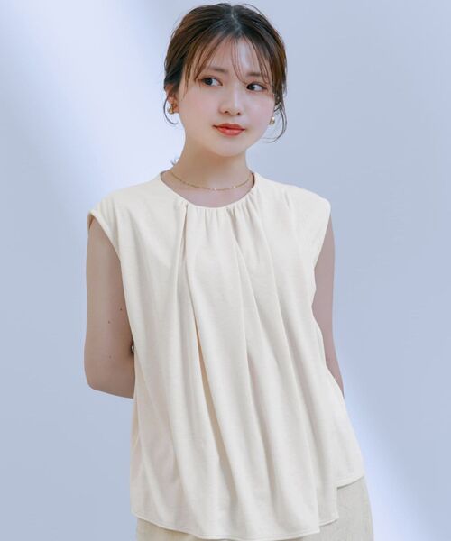tシャツ 「Function」アシメドレープノースリカットトップス 「低身長・小柄女性」 レディース Function】アシメドレープノースリカットトップス 【低身長