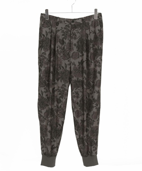 Jih Nunc（ジーヌンク）の「mp13900-フラワー総柄タックリブパンツ（その他パンツ・メンズ・ベージュ/ブラック・L/M/S）」の19枚目の写真