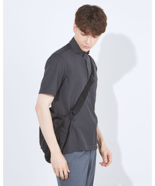 SUIT SELECT(スーツセレクト)の「【WEB限定】【RBC/半袖】カッタウェイビズポロシャツ プルオーバータイプ/4S(ポロシャツ・メンズ・ブラック/ネイビー系/グレー・SMALL/MEDIUM/LARGE/X-LARGE)」の2枚目の写真