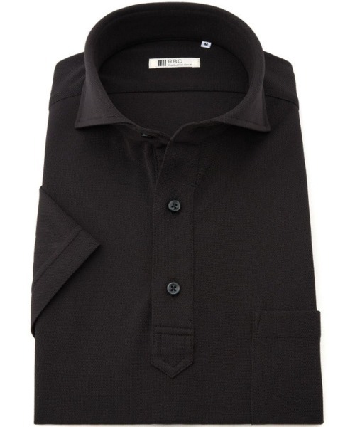 SUIT SELECT(スーツセレクト)の「【WEB限定】【RBC/半袖】カッタウェイビズポロシャツ プルオーバータイプ/4S(ポロシャツ・メンズ・ブラック/ネイビー系/グレー・SMALL/MEDIUM/LARGE/X-LARGE)」の12枚目の写真