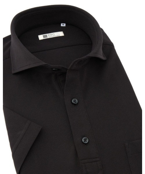 SUIT SELECT(スーツセレクト)の「【WEB限定】【RBC/半袖】カッタウェイビズポロシャツ プルオーバータイプ/4S(ポロシャツ・メンズ・ブラック/ネイビー系/グレー・SMALL/MEDIUM/LARGE/X-LARGE)」の14枚目の写真