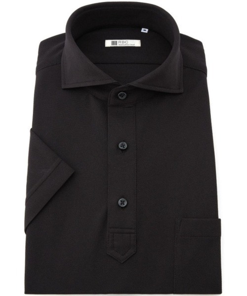 SUIT SELECT(スーツセレクト)の「【WEB限定】【RBC/半袖】カッタウェイビズポロシャツ プルオーバータイプ/4S(ポロシャツ・メンズ・ブラック/ネイビー系/グレー・SMALL/MEDIUM/LARGE/X-LARGE)」の11枚目の写真