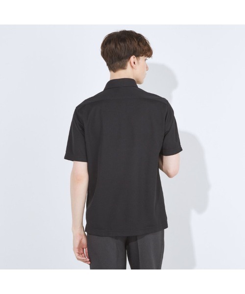 SUIT SELECT(スーツセレクト)の「【WEB限定】【RBC/半袖】カッタウェイビズポロシャツ プルオーバータイプ/4S(ポロシャツ・メンズ・ブラック/ネイビー系/グレー・SMALL/MEDIUM/LARGE/X-LARGE)」の8枚目の写真