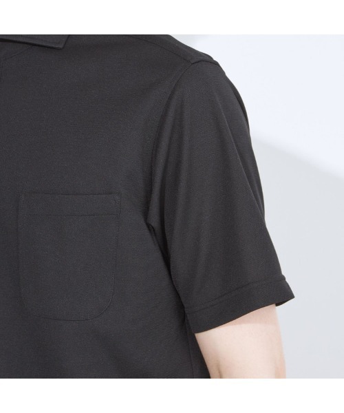 SUIT SELECT(スーツセレクト)の「【WEB限定】【RBC/半袖】カッタウェイビズポロシャツ プルオーバータイプ/4S(ポロシャツ・メンズ・ブラック/ネイビー系/グレー・SMALL/MEDIUM/LARGE/X-LARGE)」の10枚目の写真