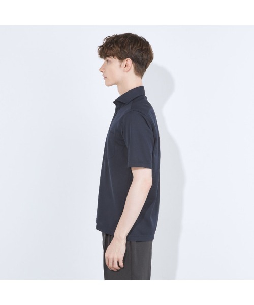 SUIT SELECT(スーツセレクト)の「【WEB限定】【RBC/半袖】カッタウェイビズポロシャツ プルオーバータイプ/4S(ポロシャツ・メンズ・ブラック/ネイビー系/グレー・SMALL/MEDIUM/LARGE/X-LARGE)」の20枚目の写真