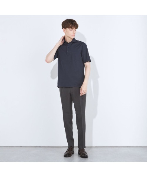 SUIT SELECT(スーツセレクト)の「【WEB限定】【RBC/半袖】カッタウェイビズポロシャツ プルオーバータイプ/4S(ポロシャツ・メンズ・ブラック/ネイビー系/グレー・SMALL/MEDIUM/LARGE/X-LARGE)」の19枚目の写真