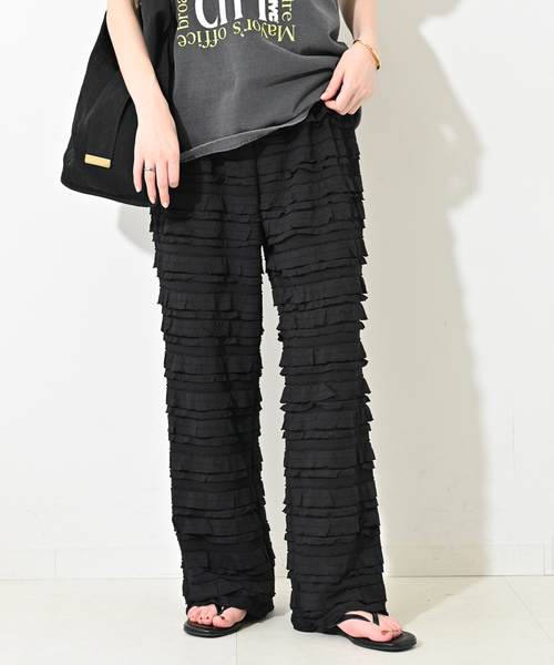 WEB限定/追加》フリルカットパンツ（その他パンツ）｜SLOBE IENA
