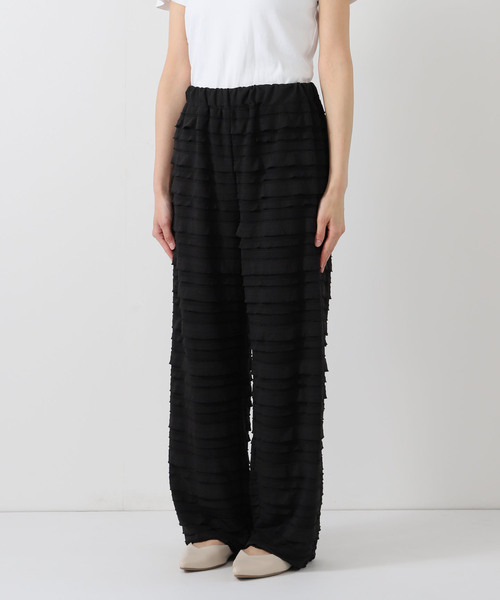 SLOBE IENA フリルカットパンツ ブラック38 SLOBE IENA フリルカットパンツ - メルカリ