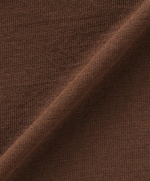 TOKYO SHIRTS（トウキョウシャツ）の「ハイゲージ Vネックカーディガン（カーディガン/ボレロ・レディース・ネイビー/ブラウン・M/L/LL）」の7枚目の写真