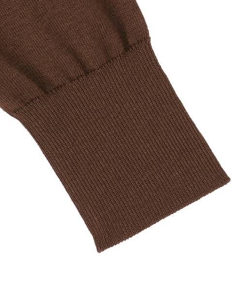 TOKYO SHIRTS（トウキョウシャツ）の「ハイゲージ Vネックカーディガン（カーディガン/ボレロ・レディース・ネイビー/ブラウン・M/L/LL）」の8枚目の写真