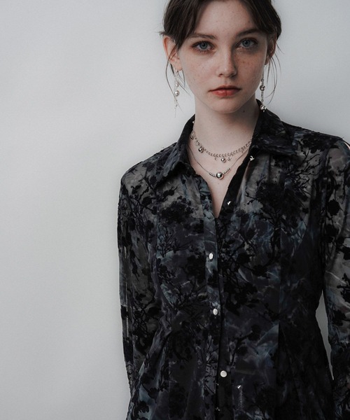 HARE(ハレ)の「オパールシアータイトシャツ(HARE)(シャツ/ブラウス・レディース・ブラック/グリーン・FREE)」の19枚目の写真