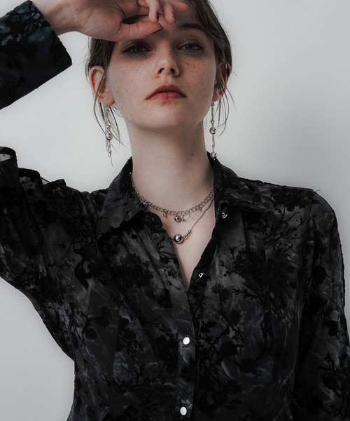 HARE(ハレ)の「オパールシアータイトシャツ(HARE)(シャツ/ブラウス・レディース・ブラック/グリーン・FREE)」の20枚目の写真