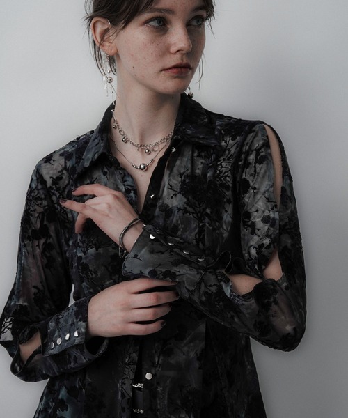 HARE(ハレ)の「オパールシアータイトシャツ(HARE)(シャツ/ブラウス・レディース・ブラック/グリーン・FREE)」の21枚目の写真