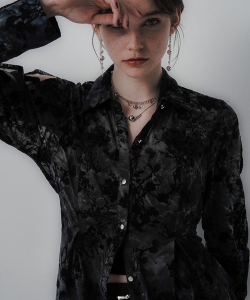 HARE(ハレ)の「オパールシアータイトシャツ(HARE)(シャツ/ブラウス・レディース・ブラック/グリーン・FREE)」の22枚目の写真