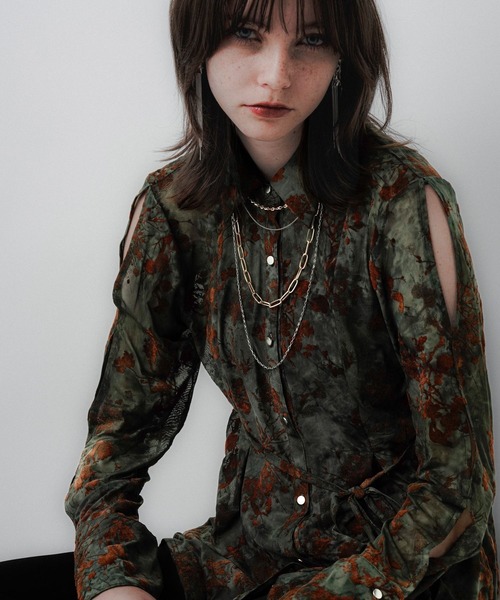 HARE(ハレ)の「オパールシアータイトシャツ(HARE)(シャツ/ブラウス・レディース・ブラック/グリーン・FREE)」の17枚目の写真