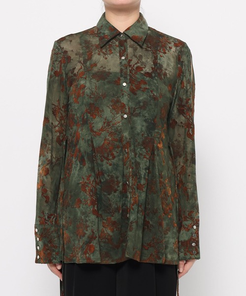 HARE(ハレ)の「オパールシアータイトシャツ(HARE)(シャツ/ブラウス・レディース・ブラック/グリーン・FREE)」の11枚目の写真