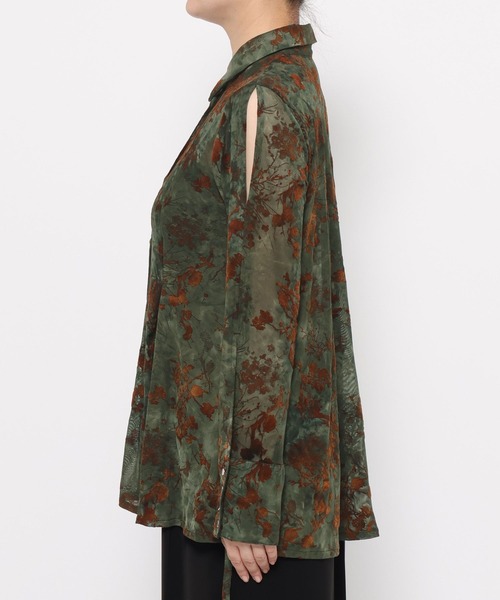 HARE(ハレ)の「オパールシアータイトシャツ(HARE)(シャツ/ブラウス・レディース・ブラック/グリーン・FREE)」の12枚目の写真