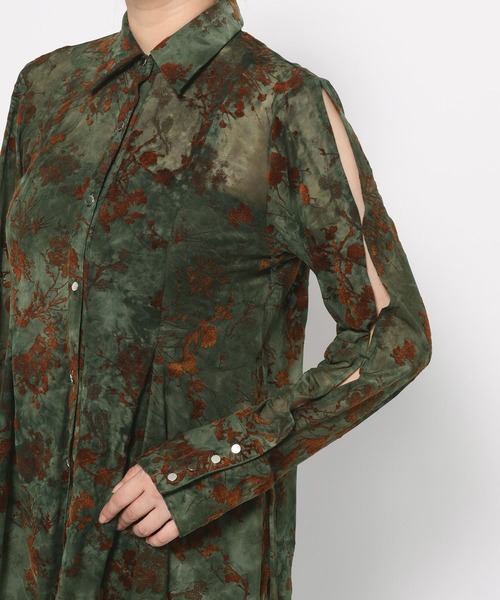 HARE(ハレ)の「オパールシアータイトシャツ(HARE)(シャツ/ブラウス・レディース・ブラック/グリーン・FREE)」の7枚目の写真