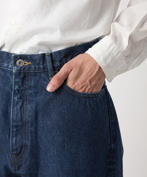 Steven Alan（スティーブンアラン）の「＜Steven Alan＞ 13.5oz デニム 5ポケット バギー テーパード パンツ（デニムパンツ・メンズ・ロイヤルブルー/ダークグレー/ブラック/ネイビー・30inch/32inch/33inch/31inch/34inch）」の10枚目の写真