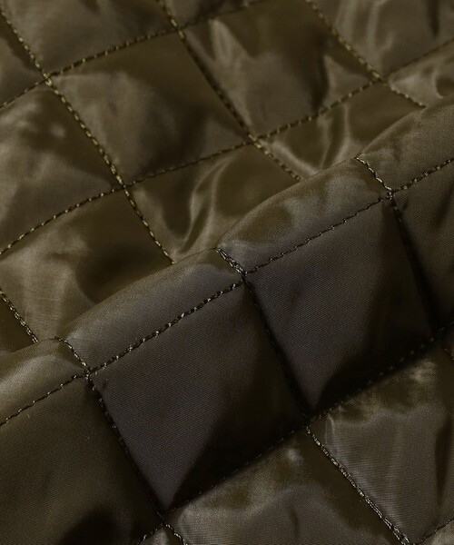 CAROLINA GLASER（カロリナ グレイサー）の「リボン付きキルティング ノースリーブワンピース（ワンピース・レディース・グリーン系その他5/ブラック・ONE SIZE）」の5枚目の写真