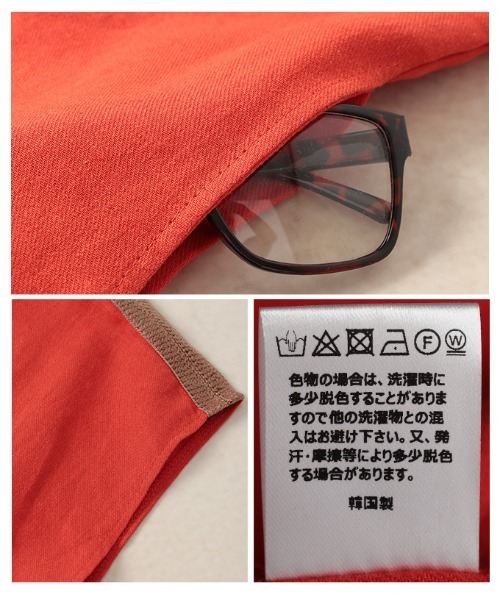 Sawa a la mode(サワアラモード)の「コットンリネンフレンチスリーブワンピース(ワンピース・レディース・レッド/ネイビー/アイボリー・FREE)」の6枚目の写真