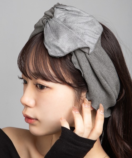 ブティックオソノ　boutique osono ヘアターバン セール】ビッグ リボン ヘアバンド ターバン（ヘアバンド