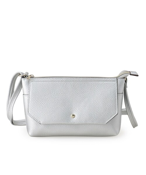 SHOO・LA・RUE（シューラルー）の「【軽量】ふわっと軽いフラップショルダーバッグ（ショルダーバッグ・レディース・シルバー系その他/ベージュ系4/ブラック/ブラック系4・00）」の16枚目の写真