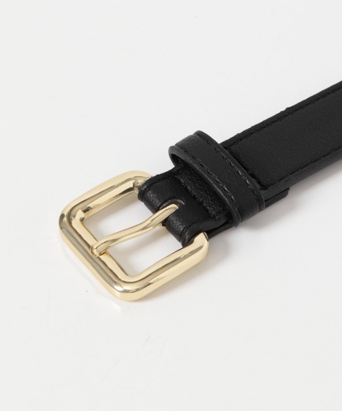 SMELLY（スメリー）の「スクエアバックルベルト（ベルト・レディース・キャメル/ブラック・-）」の11枚目の写真