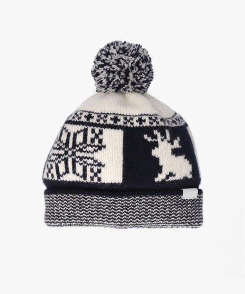 arth（アース）の「arth  Jackalope JQ Knit Watch / アース（ニットキャップ/ビーニー・レディース・ワイン/ネイビー・FREE）」の2枚目の写真