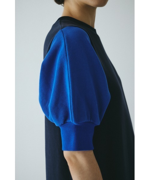 HeRIN.CYE(ヘリンドットサイ)の「Balloon sleeve cut dress バルーンスリーブカットドレス(ワンピース・レディース・ブルー系その他3/ブラック/オフホワイト・FREE)」の18枚目の写真