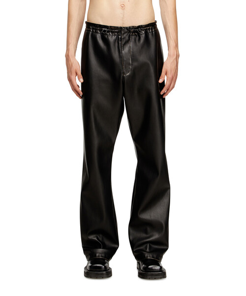23SS 美品DIESEL P-GOLD-A ウール スラックス デニムベルト付 P-GOLD-A Man: Wool pants with denim waistband | Diesel