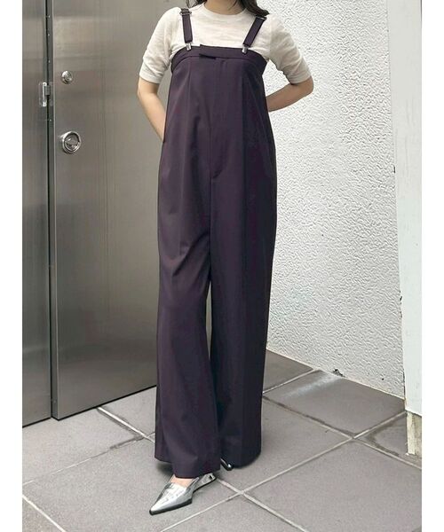 OUNNOUN（オウンノウン）の「【OUNNOUN】サスペンダーオールインワン（つなぎ/オールインワン・レディース・ブラック/ミント/ブラウン・FREE）」の3枚目の写真