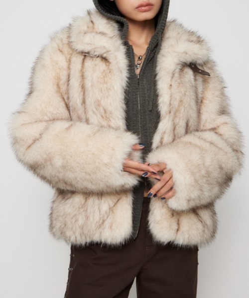 POCKET POINT FAUX FUR コート（ブルゾン）｜LAGUA GEM（ラグアジェム