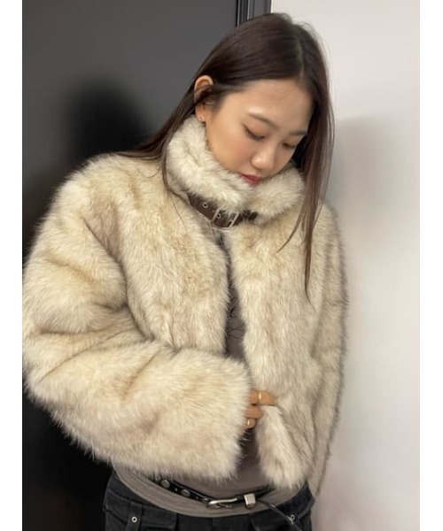 LAGUA GEM（ラグアジェム）の「POCKET POINT FAUX FUR コート