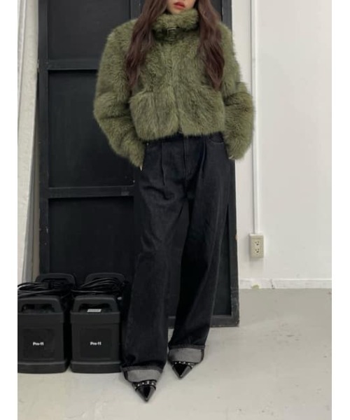 LAGUA GEM（ラグアジェム）の「POCKET POINT FAUX FUR コート